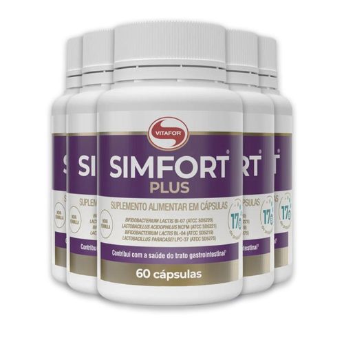Kit 5 | Simfort Plus 60 Cápsulas Vitafor